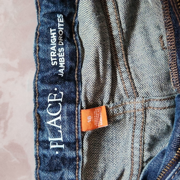 PLACE Straight Boys Jeans with elastic adjustable for those skinny boys! 16 - Picture 3 of 7